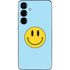 Blue Happy Face Galaxy S25 Skin